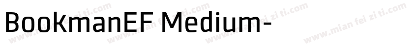 BookmanEF Medium字体转换